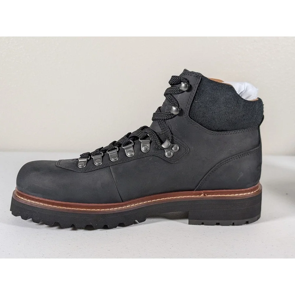 Polo Ralph Lauren Alpine Trail Boots Black Suede Mens 9.5D Hiking Outdoor